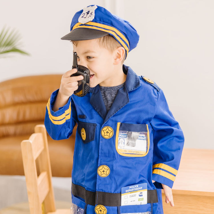 Dress Up America Police Officer Costume for Girls - Small