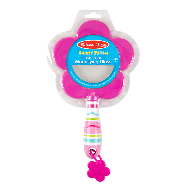 the Melissa & Doug Sunny Patch Pretty Petals Flower Magnifying Glass With Shatterproof Lens