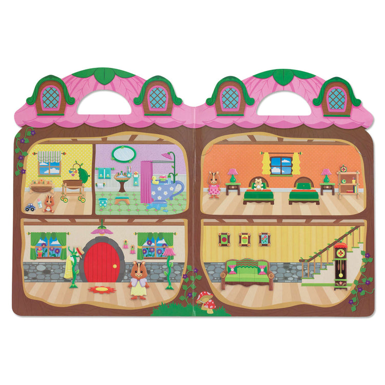 The front of the box for the Melissa & Doug Puffy Sticker Activity Book: Chipmunk House - Safari