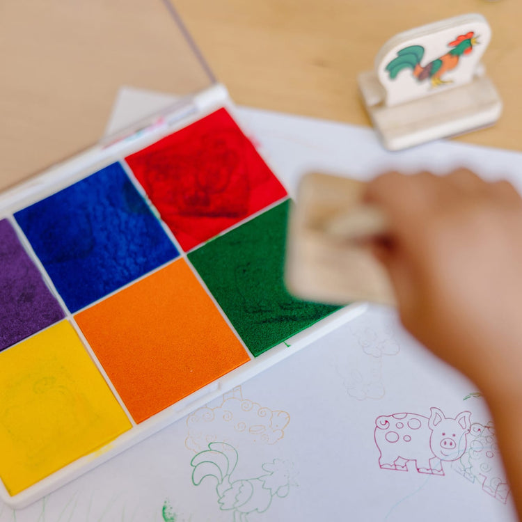 Stamp Ink Pads for Children and Kids, Safe - Wash Off