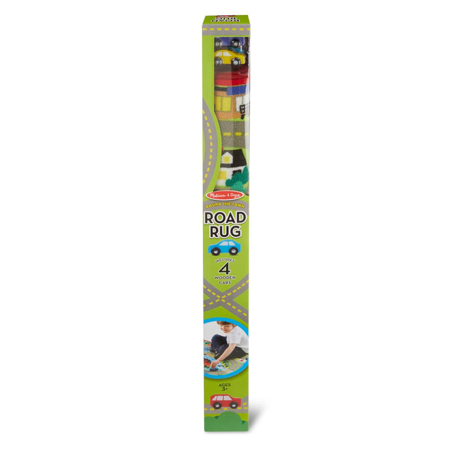 Round The Rails Train Rug Round the Town Road Rug & Car Set | Melissa & Doug