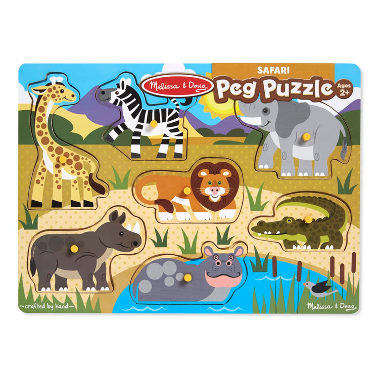 the Melissa & Doug Safari Wooden Peg Puzzle (7 pcs)