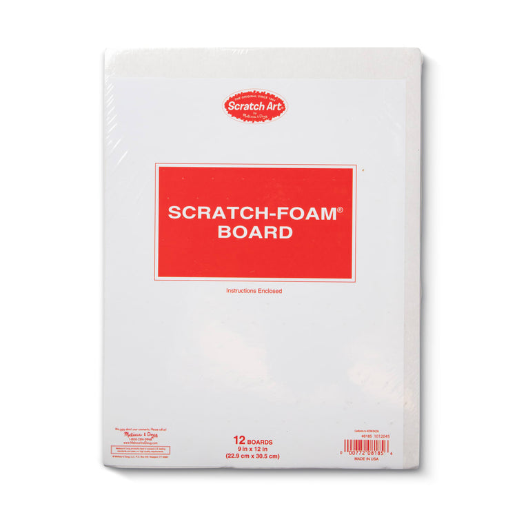 Melissa & Doug Scratch Art Scratch-Foam Board (9 x 12 inches) - 12 Boards