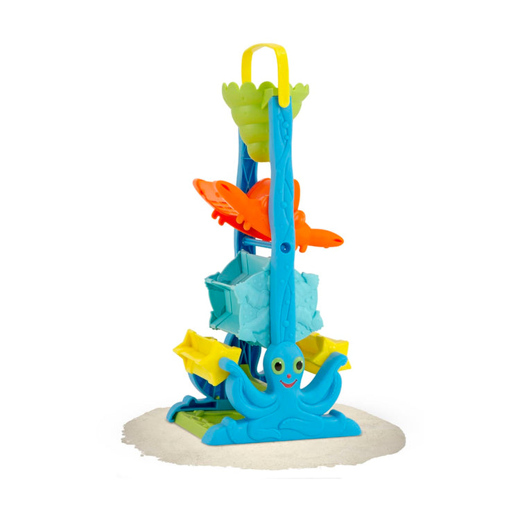 An assembled or decorated the Melissa & Doug Seaside Sidekicks Sand-and-Water Sifting Funnel