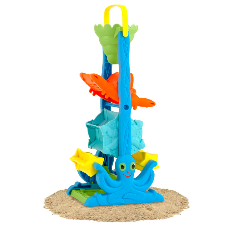 An assembled or decorated the Melissa & Doug Seaside Sidekicks Sand-and-Water Sifting Funnel