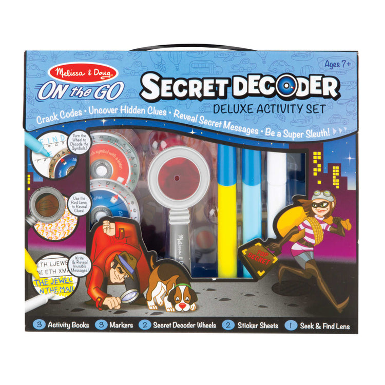the Melissa & Doug On the Go Secret Decoder Deluxe Activity Set and Super Sleuth Toy