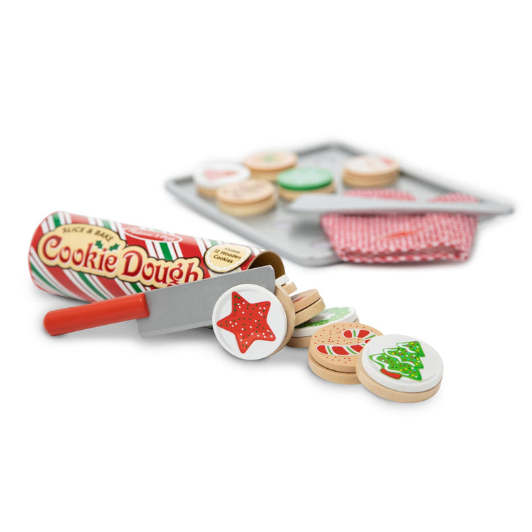 the Melissa & Doug Slice and Bake Wooden Christmas Cookie Play Food Set