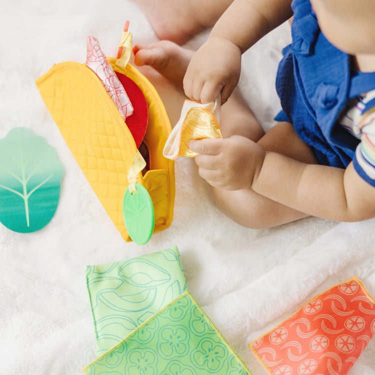 Melissa & Doug Multi-Sensory Soft Taco Fill & Spill Infant Toy