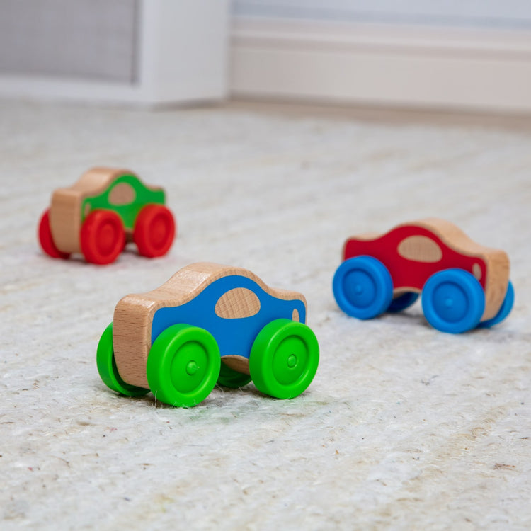 Melissa & Doug Stacking Cars Wooden Baby Toy