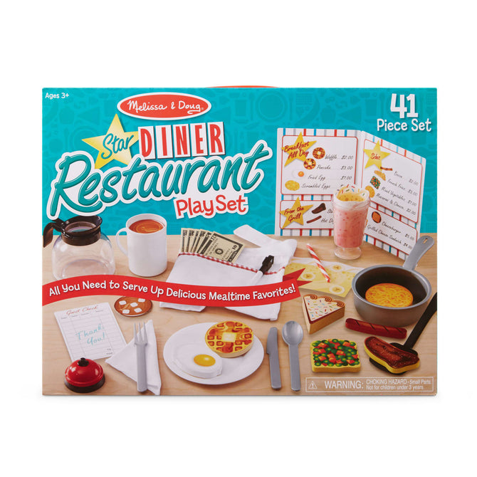 Melissa & Dough Star Diner Restaurant Play Set