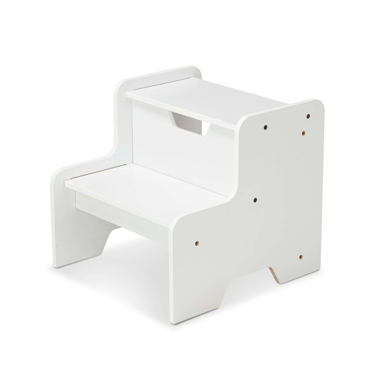 The loose pieces of the Melissa & Doug Kids Wooden Step Stool - White