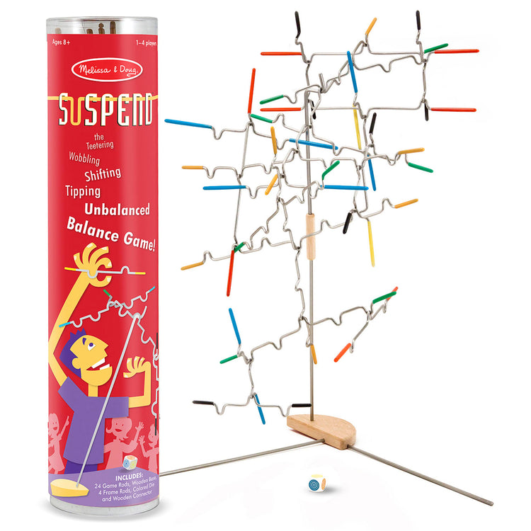 The loose pieces of the Melissa & Doug Suspend Family Game (31 pcs)