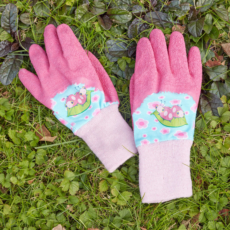 the Melissa & Doug Dixie and Trixie Ladybug Good Gripping Gardening Gloves