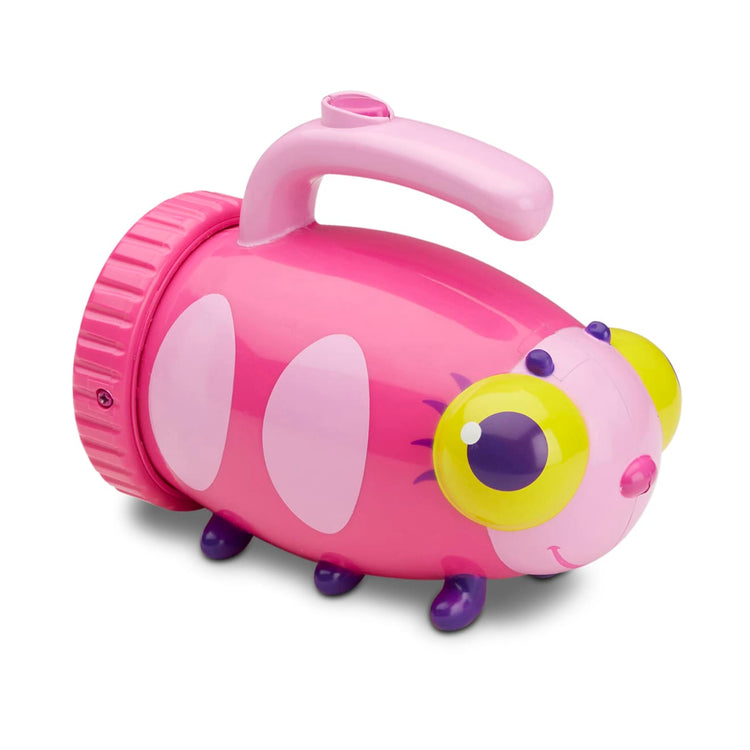 The loose pieces of the Melissa & Doug Sunny Patch Trixie Ladybug Flashlight With Easy-Grip Handle