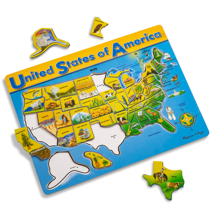 fotografie twintig pepermunt USA Map Puzzle | America Map Puzzle
