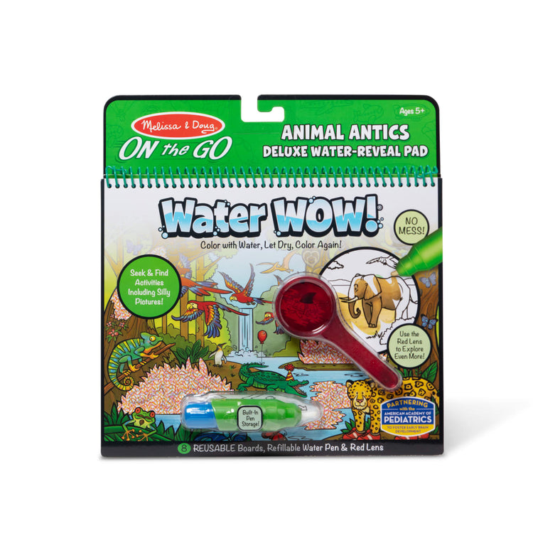 Melissa & Doug On the Go Water Wow! Reusable Water-Reveal Deluxe Activity Pad – Animal Antics