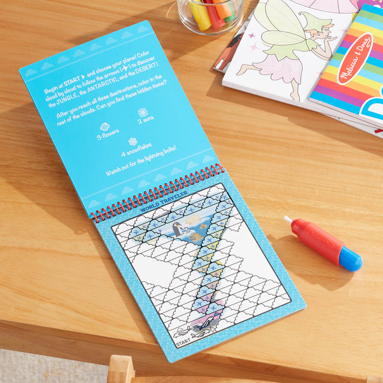 The front of the box for the Melissa & Doug On the Go Water Wow! Reusable Water-Reveal Activity Pad – Vehicle Pathways