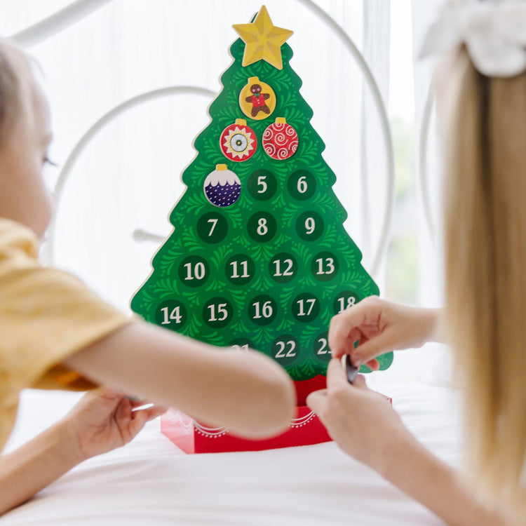 Wooden Festive Christmas Advent Calendar | Melissa & Doug wooden-festive-christmas-advent-calendar-melissa-doug