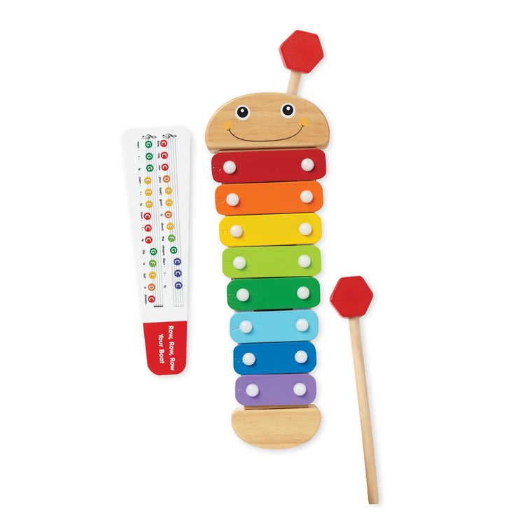 Melissa & Doug Caterpillar Xylophone Musical Toy With Wooden Mallets