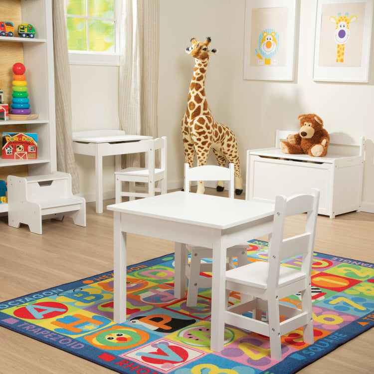 the Melissa & Doug Wooden Chair Pair [Natural, White, Espresso Brown]