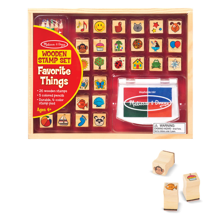 Wooden Favorite Things Stamp Set
