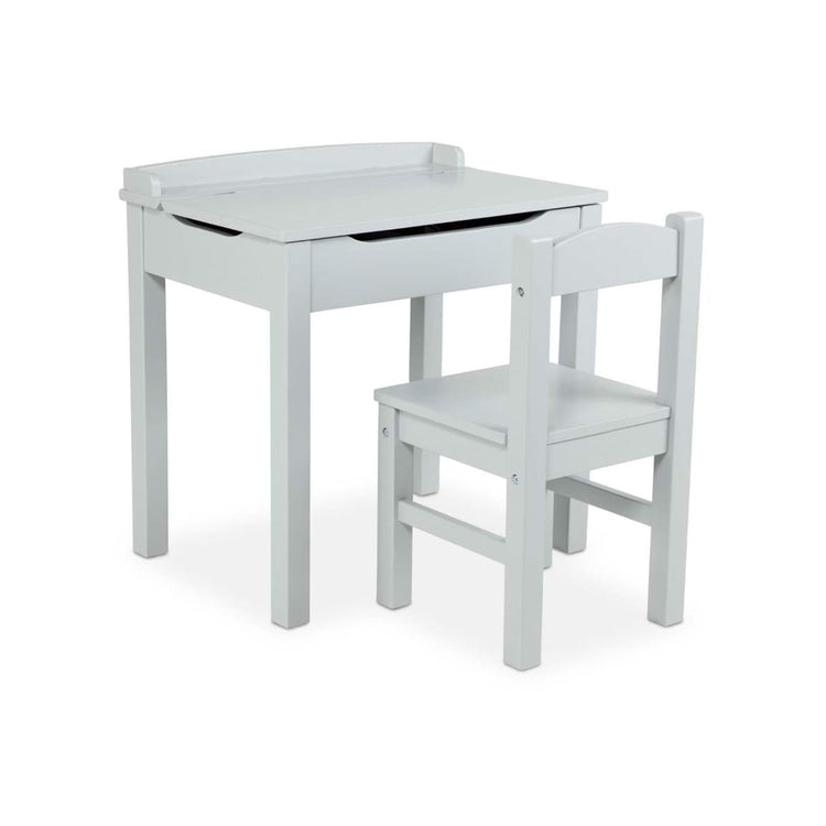 Melissa & Doug - Wooden Table & 2 Chairs - Gray