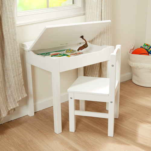 Child's LiftTop Desk & Chair White