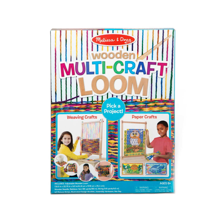 the Melissa & Doug Wooden Multi-Craft Weaving Loom: Extra-Large Frame (22.75 x 16.5 inches)