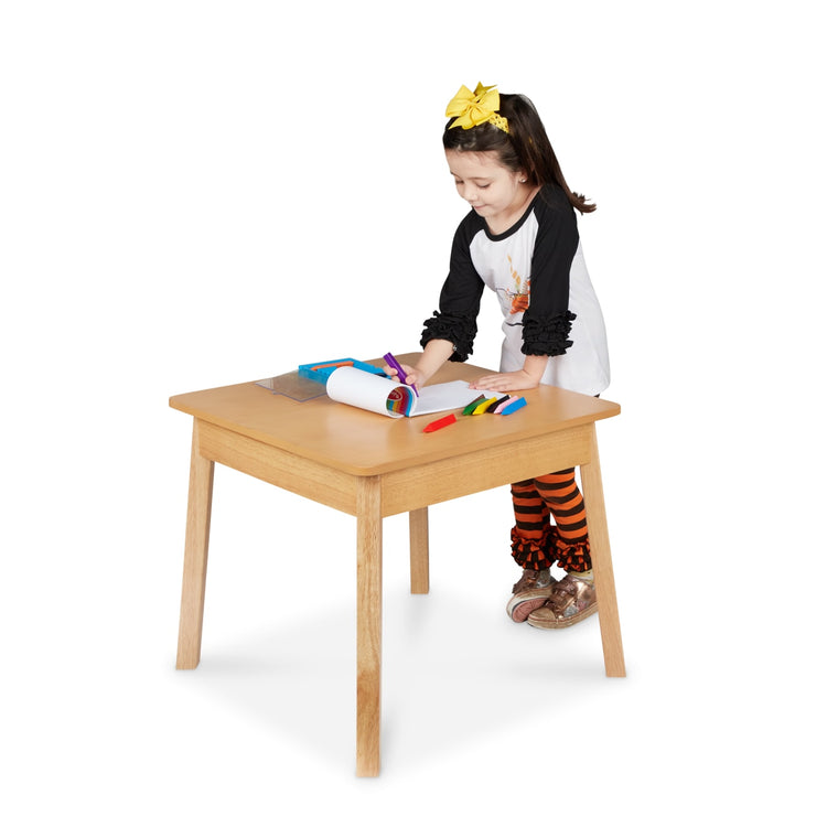 Wooden Square Table (natural)- Melissa and Doug