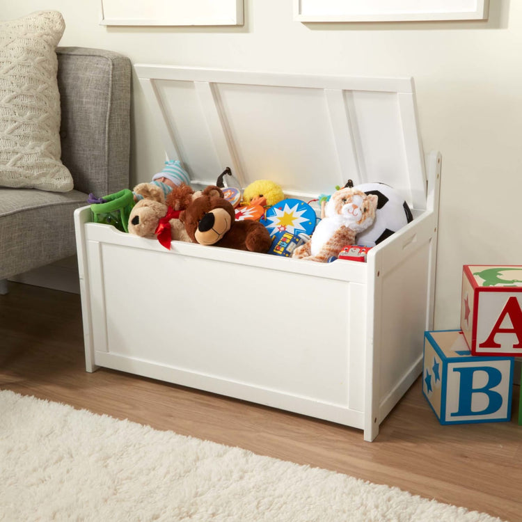 Wooden Toy Chest - White- Melissa and Doug